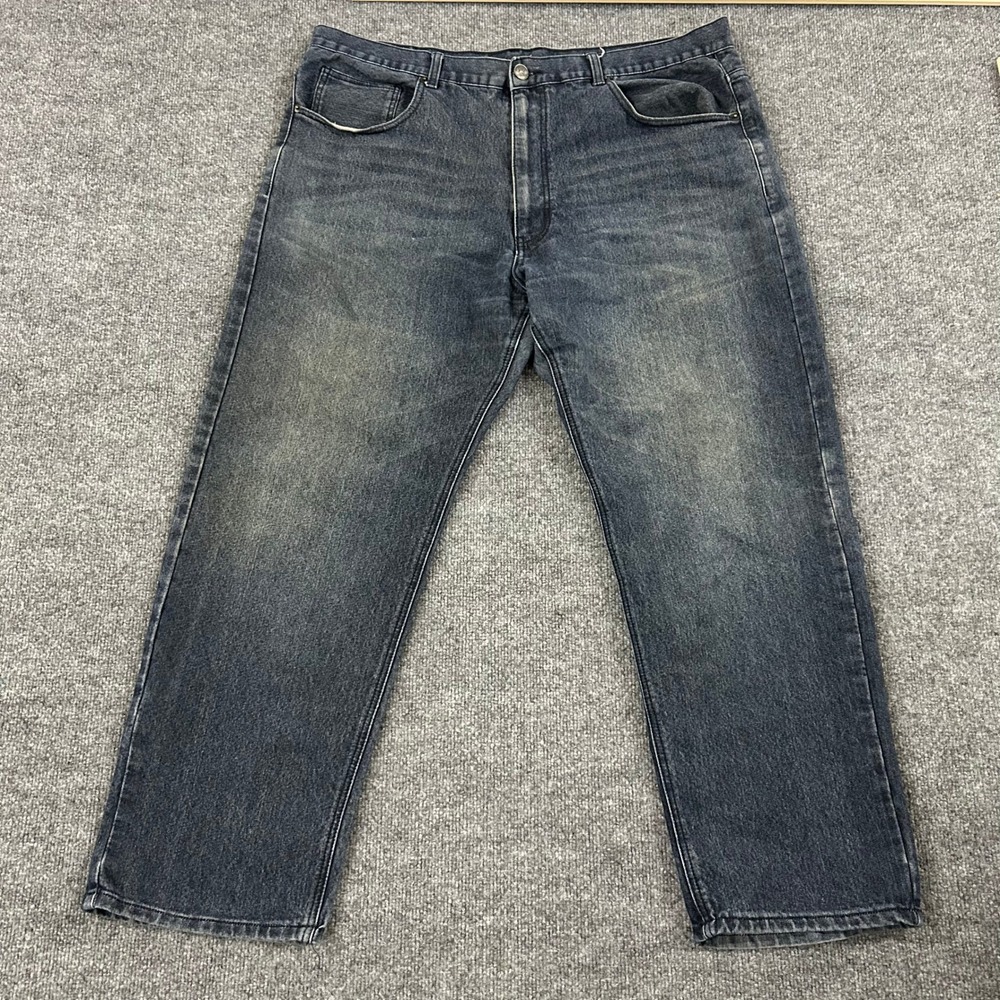 Beverly Hills Polo Club Jeans Mens Size 42x30 Dark Straight Leg Stretch Denim